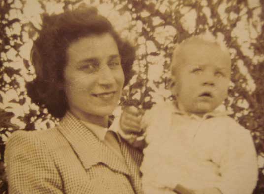 Jessica Thomson, holding Robin Thomson