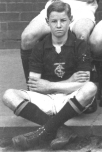 16 year old Carl (Charles or Charlie) Webb in Swinburne Football Team Photo