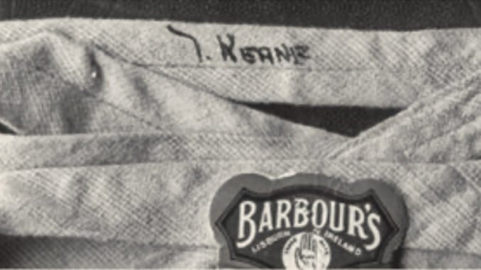 The Tie Marking the Name of "J. Keane" Found in the Somerton Man's Suitcase